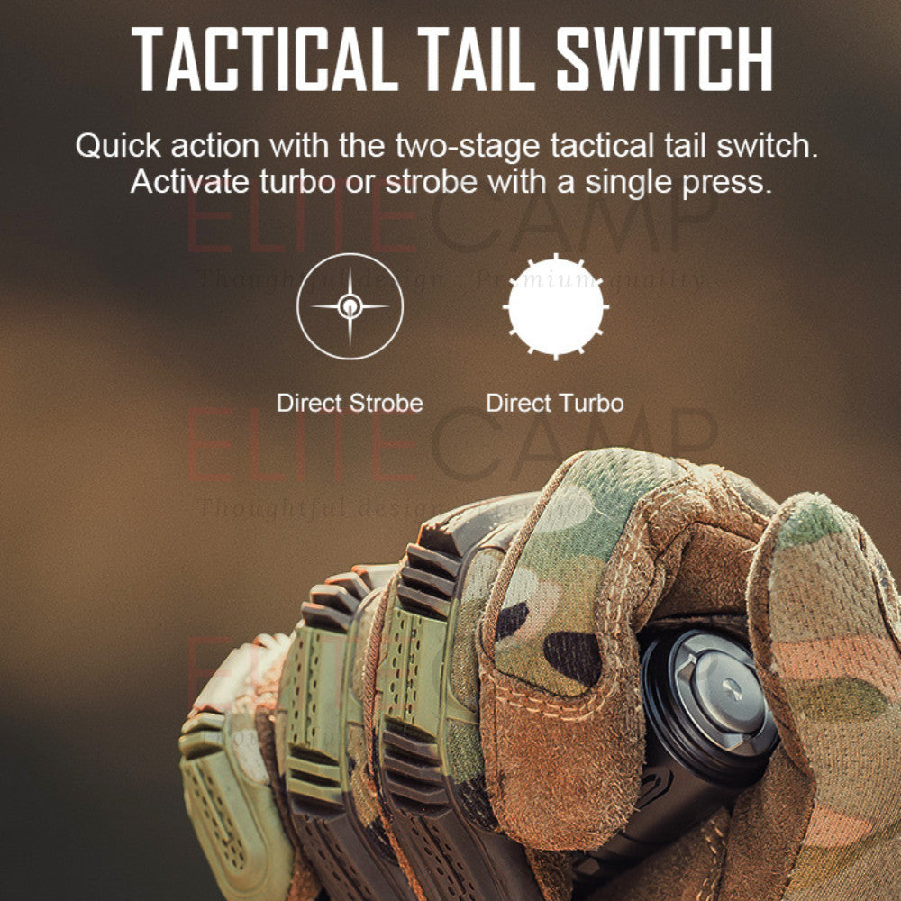 Olight Warrior 3S Tactical Flashlight with Proximity Sensor Rechargeable Camping Hiking Torchlight Torch Flash