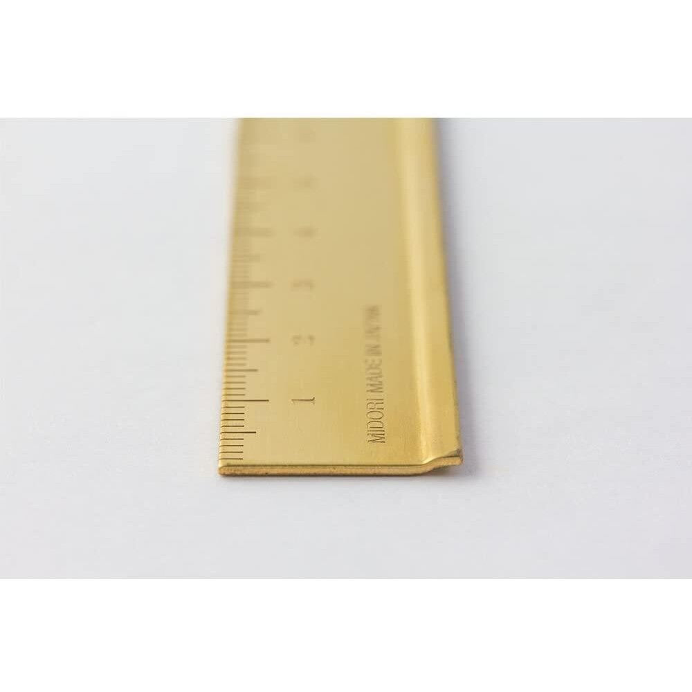 Midori Premium Brass Ruler 15cm Made in Japan