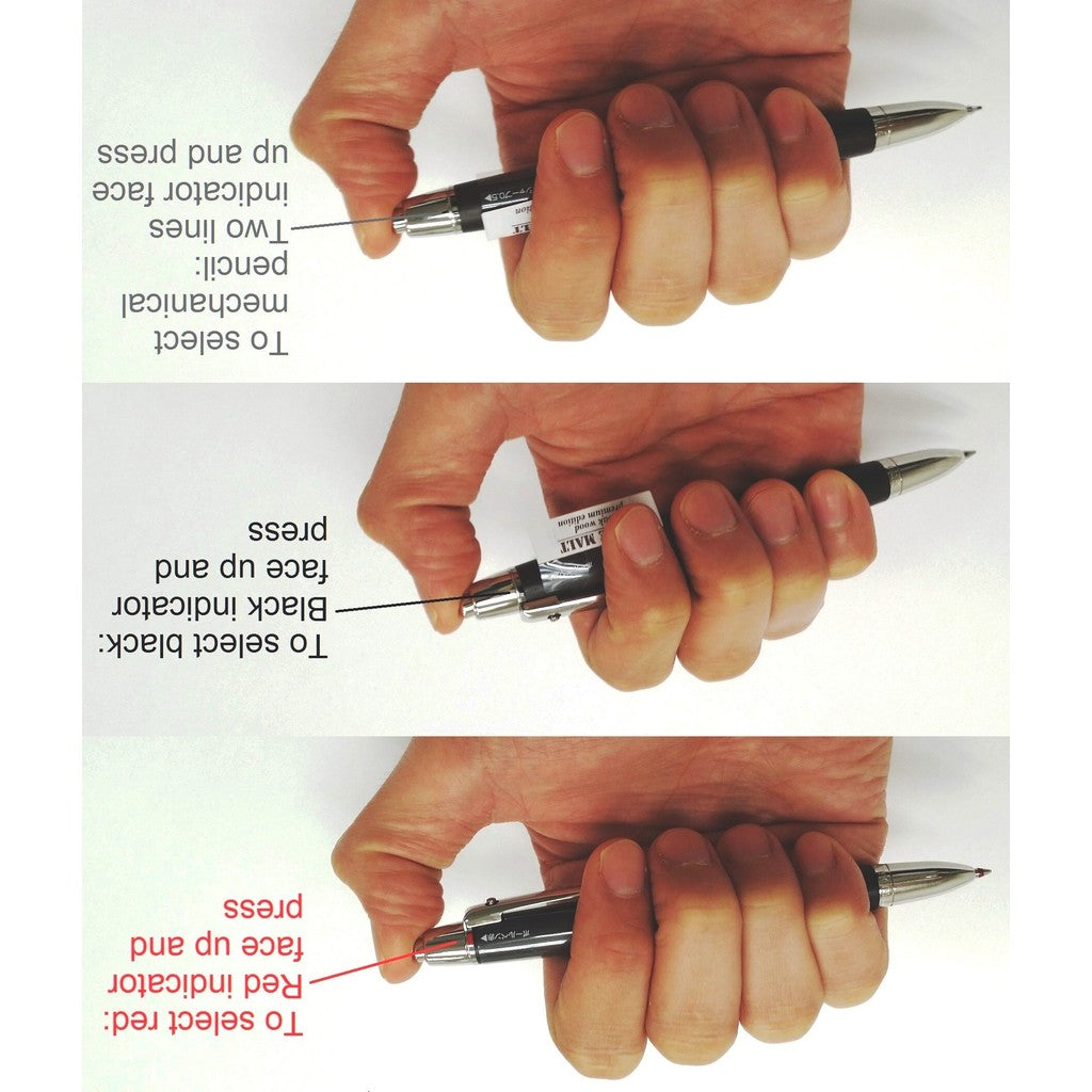 Uniball Mitsubishi Uni Multi Function Pen 2 Color & Mechanical Pencil Pure Malt Premium (Wood)
