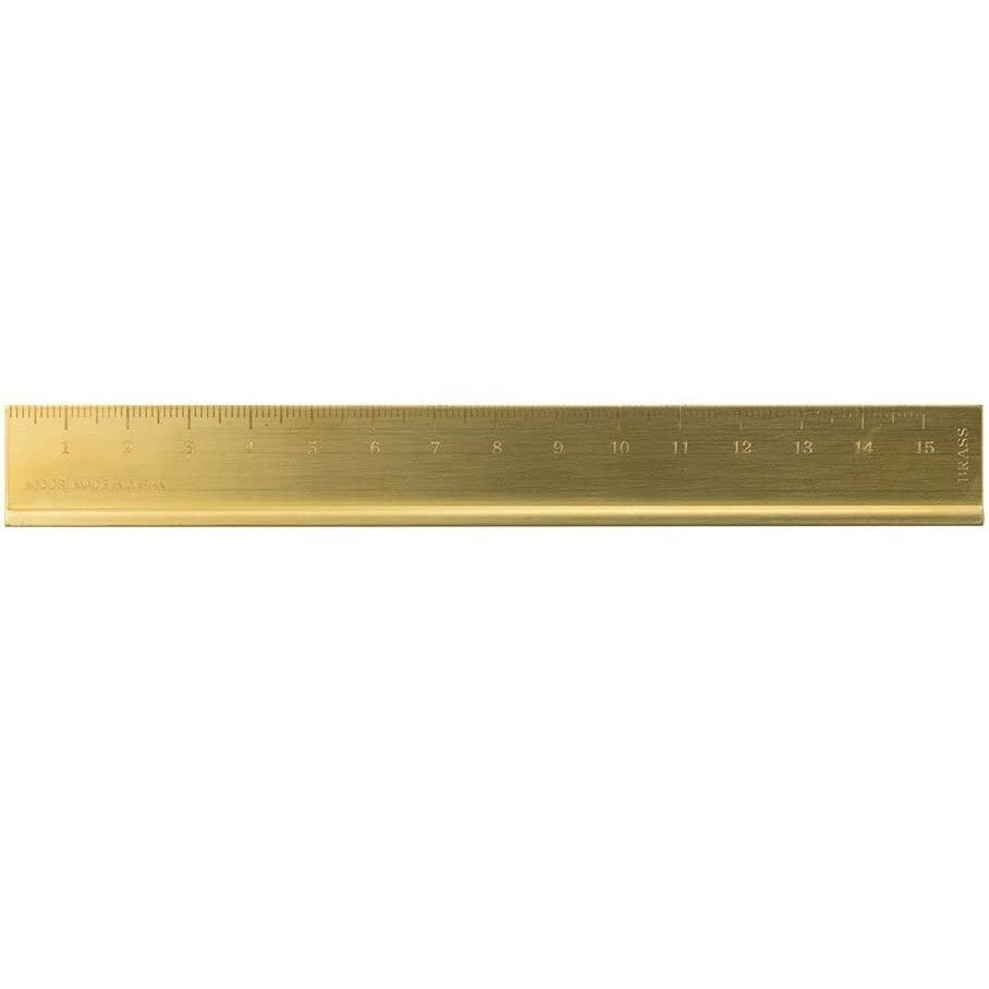 Midori Premium Brass Ruler 15cm Made in Japan