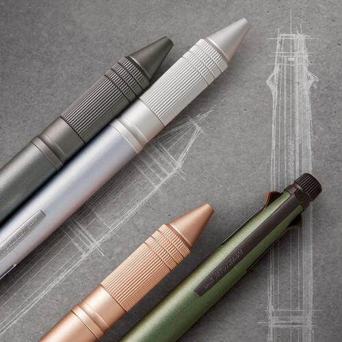 Jetstream 4+1 Metal Edition - Mitsubishi Uni 4 Color (0.5mm) & Mechanical Pencil (0.5mm)