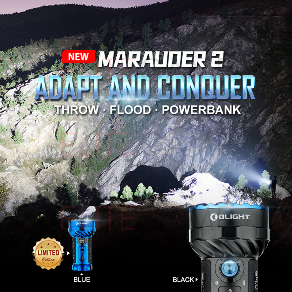 Olight Marauder 2 14000 Lumens Super Powerful Flashlight Waterproof Rechargeable Powerbank Emergency Shockproof Torch Li