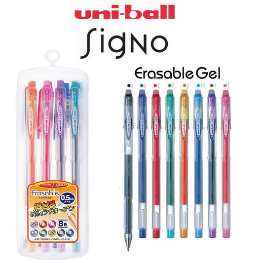 Uni-ball Signo Erasable Gel Pen - 0.5 mm - 8 Color Set