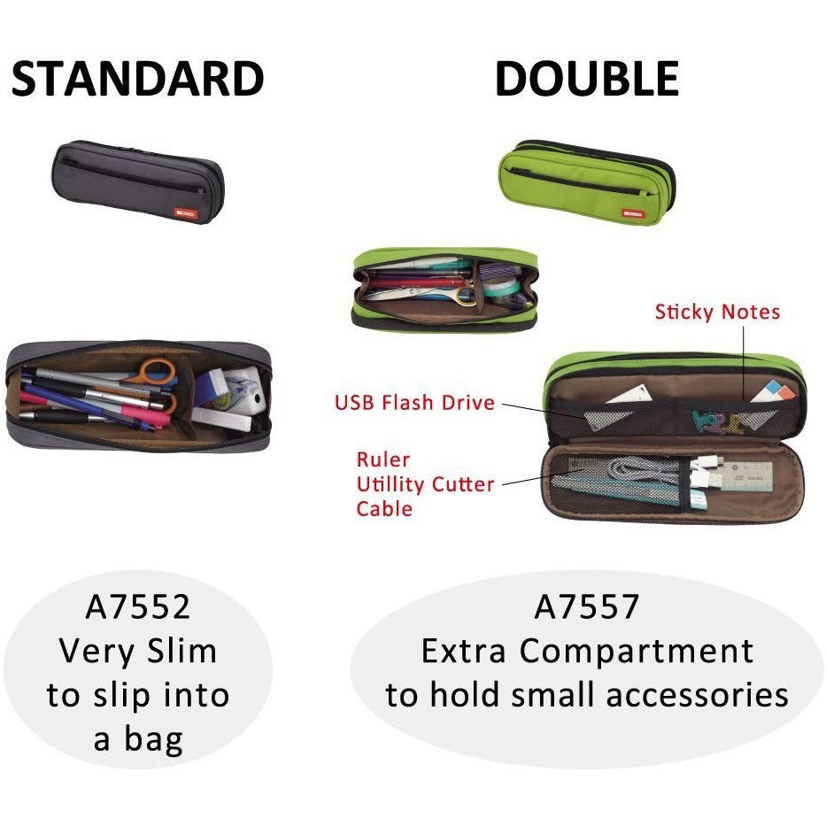 Original Lihit Lab Pen / Pencil Case – 2 Way Pen Case