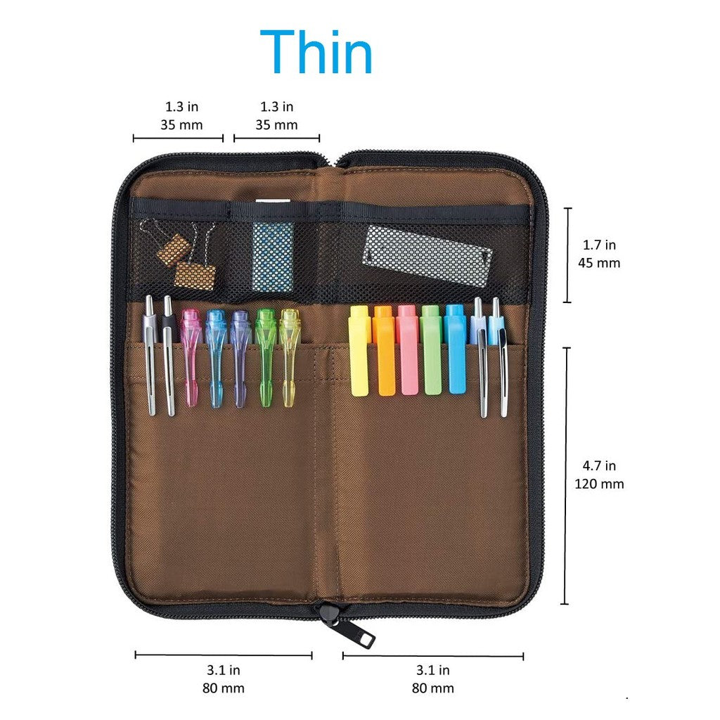 Original Lihit Lab Pen / Pencil Case - Flat type New release Wide Thin A7652-6 A7653-24