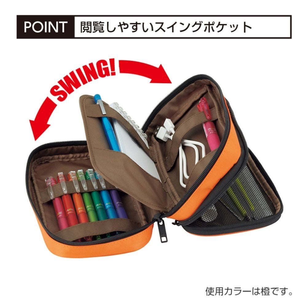 Original Lihit Lab Pen / Pencil Case - Book Type XL (Double)