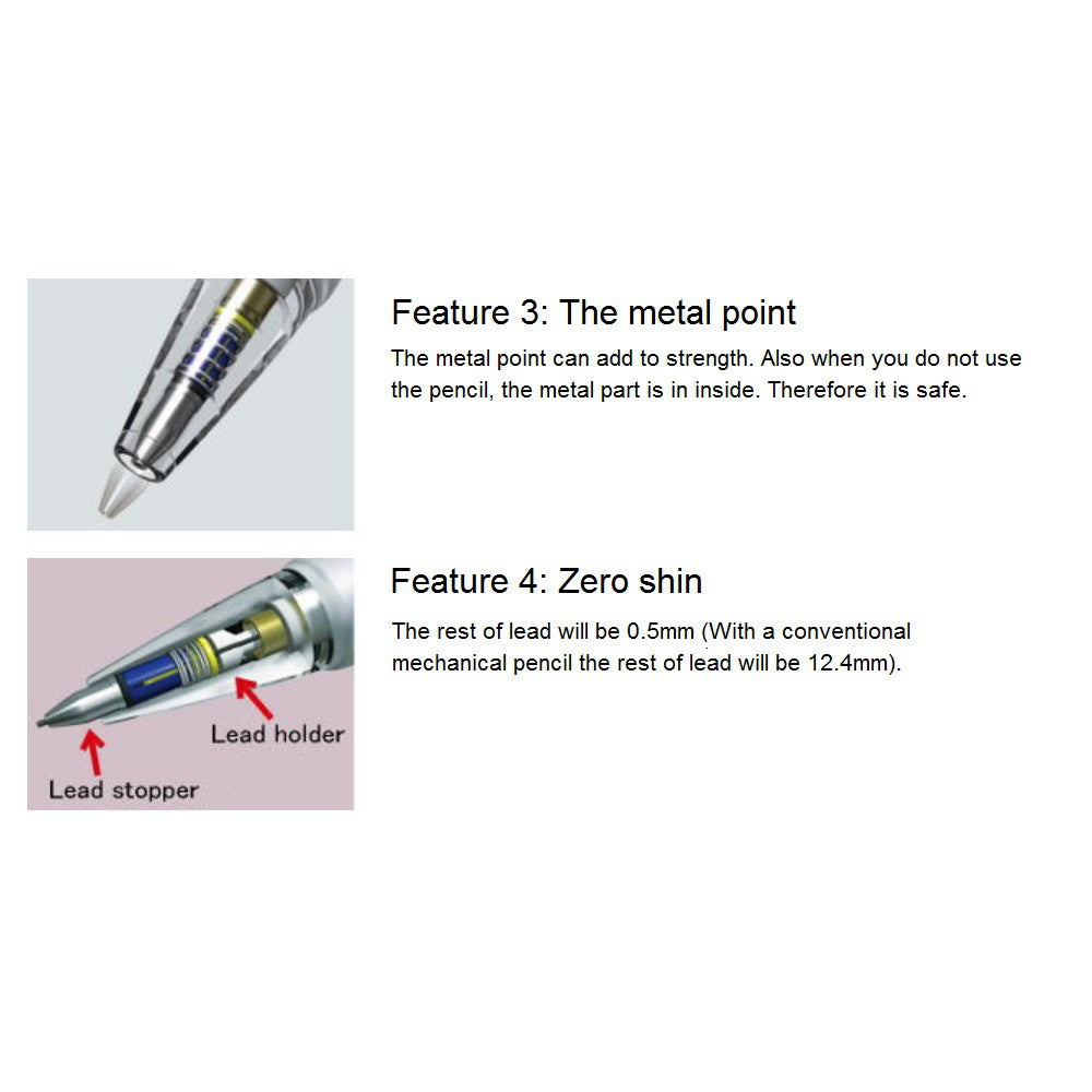 Platinum OLEeNU Lead Breakage Prevention Mechanical Pencil (0.5mm)