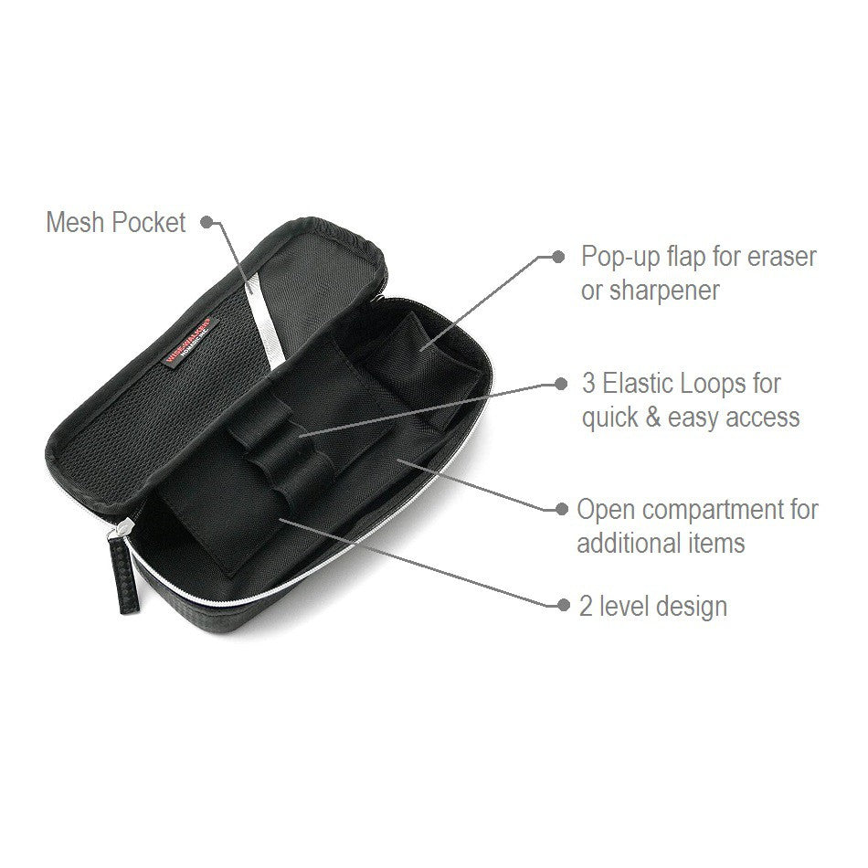 Nomadic's Wise-Walker Carbonium Japanese Premium Pen Case PF-03 Large PF-05 Small Black Brown