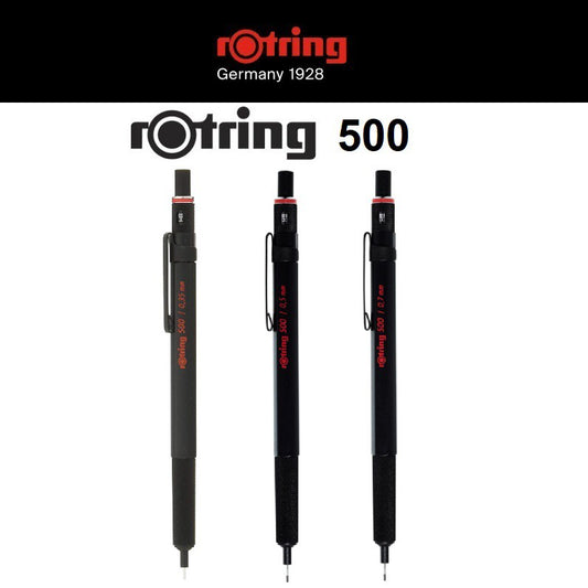 Rotring 500 Drafting Mechanical Pencil Black Body (0.35mm, 0.5mm, 0.7mm) rotring
