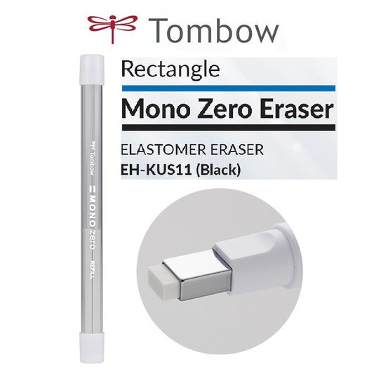 Refill - Rectangle Tombow Mono Zero Elastomer Eraser Refill -Rectangle- Pack of 2