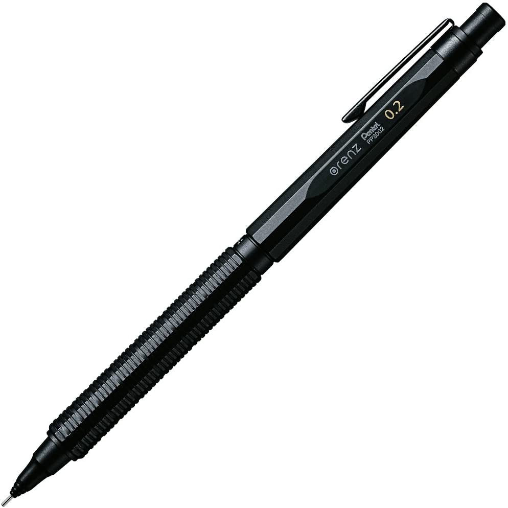 Pentel Orenz Nero Mechanical Drafting Pencil (0.2mm, 0.3mm, 0.5mm) Spring loaded Metal Auto Feed