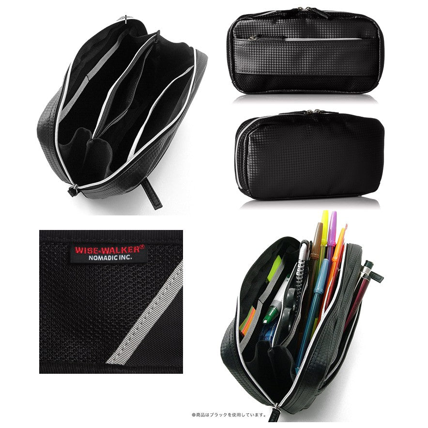 Nomadic's Wise-Walker Carbonium Japanese Premium Pen Case PF-03 Large PF-05 Small Black Brown