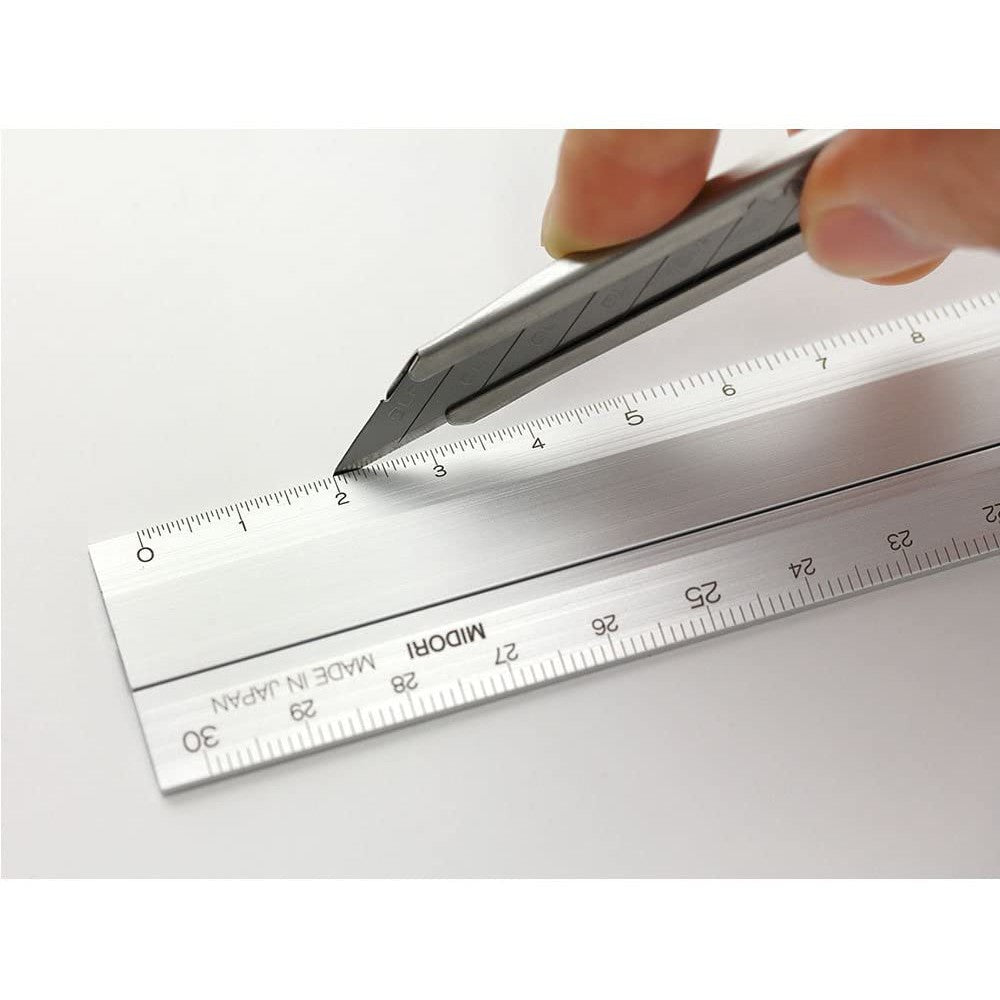 Midori Aluminum Extendable Ruler 30cm 11.8 inches Made in Japan