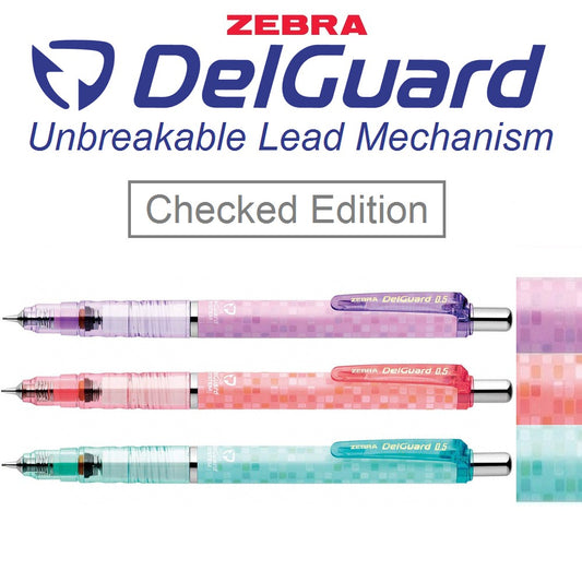 Zebra DelGuard Checked Edition Anti-break Core Mechanical Pencil (0.5mm)