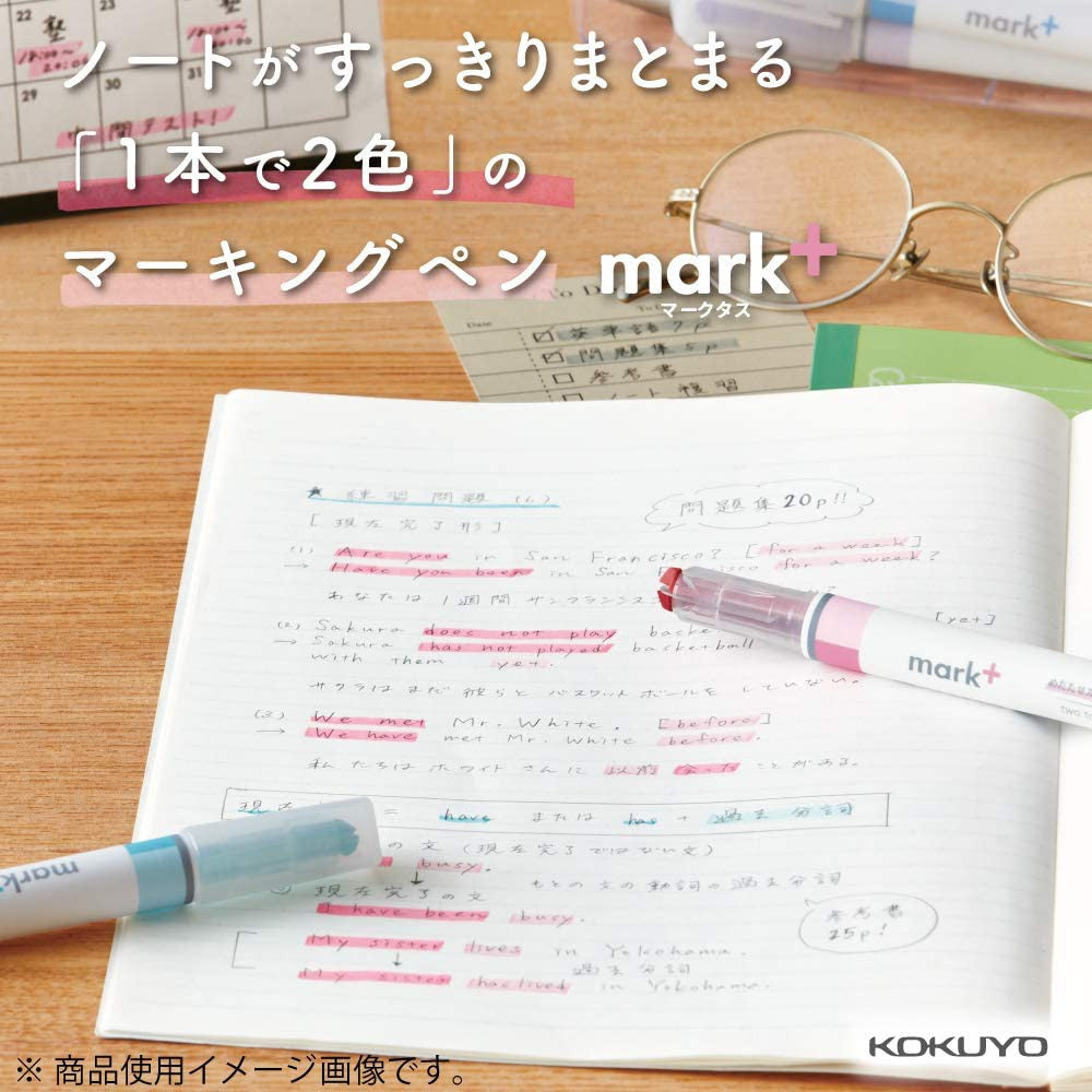Kokuyo Mark+ Two Tone Color Marker PM-MT100-5S