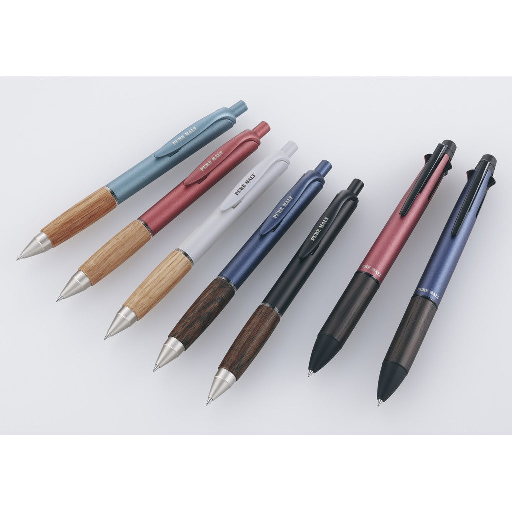 Limited Edition Uni Jetstream + Pure Malt Glossy Gel Pen 0.5 mm Wood Grip Uni-ball