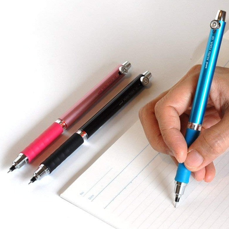 Uni Kuru Toga Rubber Grip Automatic Lead Rotation Mechanical Pencil