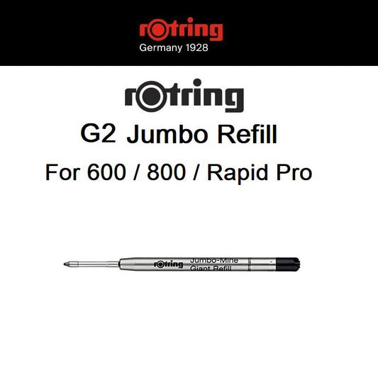 Refill for rOtring Pen for 600 800 Rapid Pro series Jumbo Giant, Black, S0 195-390 G2