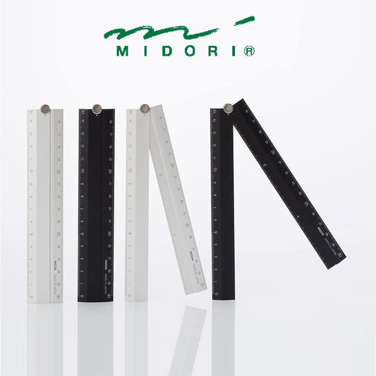 Midori Aluminum Extendable Ruler 30cm 11.8 inches Made in Japan