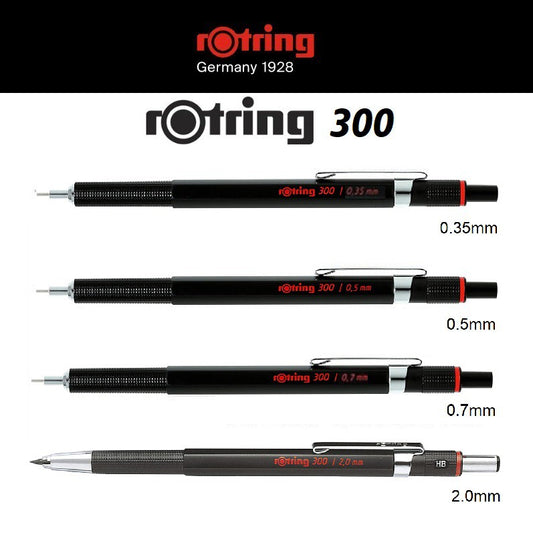 Rotring 300 Drafting Pencil Black Body (0.35mm, 0.5mm, 0.7mm, 2.0mm) rotring