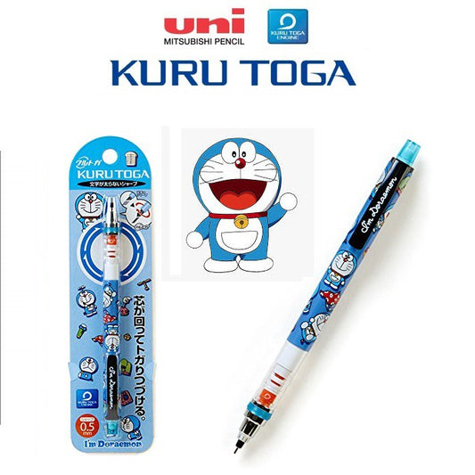 Uni Kuru Toga Doraemon Limited Edition-Automatic Lead Rotation Mechanical Pencil