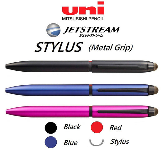 Mitsubishi Uni Jetstream Stylus 3 Colors Multi Pen (0.5mm) & Stylus (Ag Fiber)
