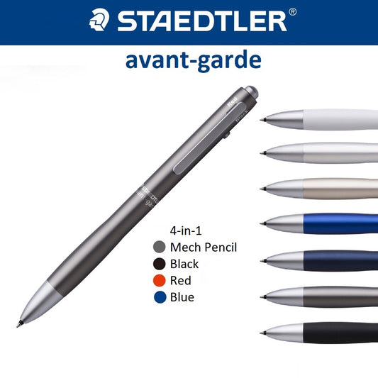 Staedtler Avant Garde Premium 4 in 1 Function - 3 Color Ball Point Pen (0.7mm) + Mechanical Pencil (0.5mm)