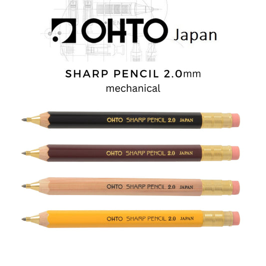 Ohto Wooden Mechanical Pencil Lead Holder - 2.0 mm