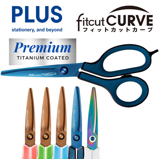 PLUS Scissors - Fit Cut Curve Premium Titanium Coated
