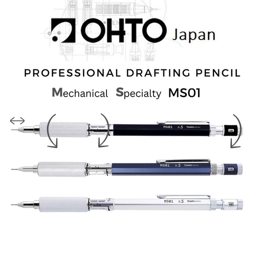 Ohto Conception Mechanical Pencil 0.5 mm | MS01 Professional Drafting Super Pencil Japan Premium