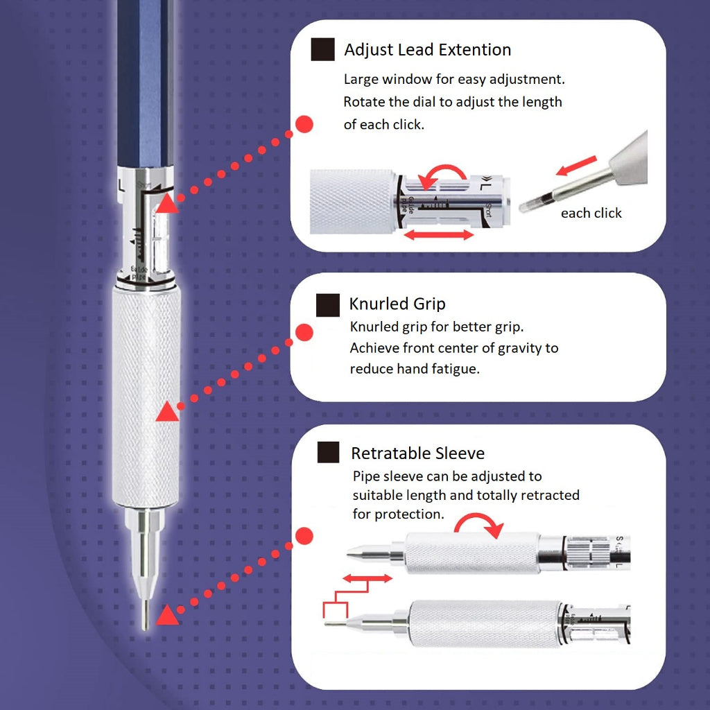 Ohto Conception Mechanical Pencil 0.5 mm | MS01 Professional Drafting Super Pencil Japan Premium