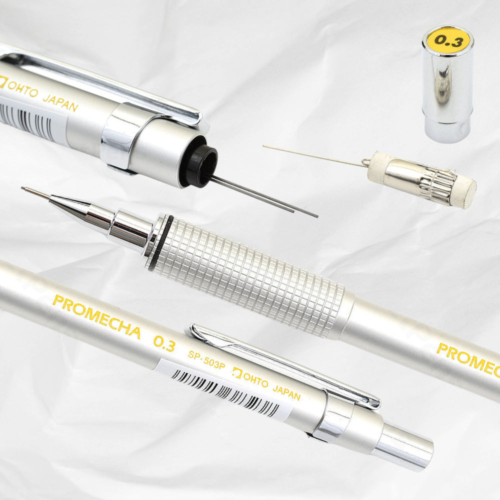 OHTO Promecha 500P Drafting Pencil SP-500 Metal Grip 0.3mm 0.4mm 0.5mm 0.7mm 0.9mm SP-503P SP-505P SP-507P SP-509P Japan