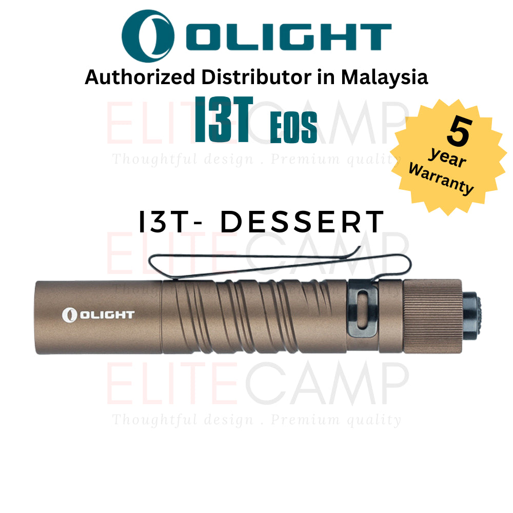 Olight i3T Small Flashlight Dual Outpot Slim EDC Camping Hiking Torchlight Small Portable