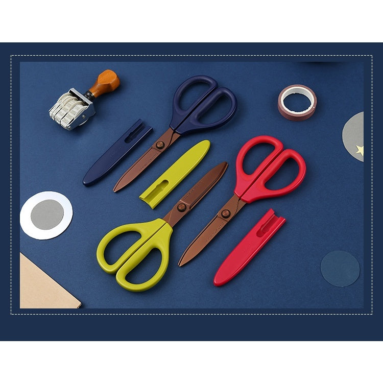Kokuyo Saxa Titanium Glueless Blade Scissors with Safety Cap HASA-P240D PH240D 240DM