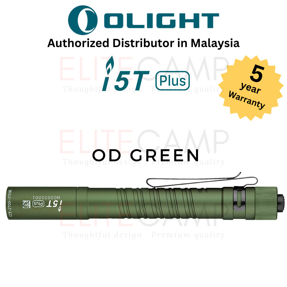 Olight i5T Plus EOS Rechargeable Tail-switch EDC Flashlight Camping Hiking Torchlight Small Portable