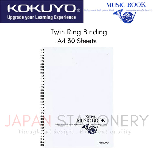 Kokuyo Notebook Campus Notebook Music Book Twin Ring A4 30 Sheets オン-T10