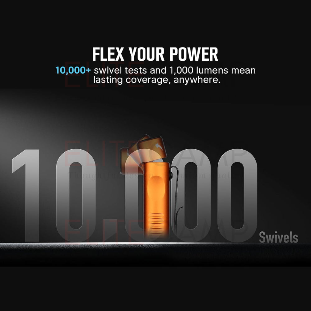 Olight Arkflex 90 Degree Rotating Head EDC Flashlight 1000 Lumens 85 Meters