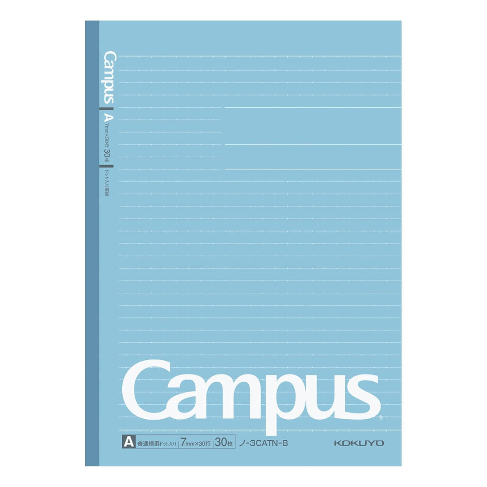 KOKUYO Campus Notebook Color Cover with Dots, Ruled Width 7mm ノ-3CAT-B ノ-203CATN-B ノ-3CBT-B