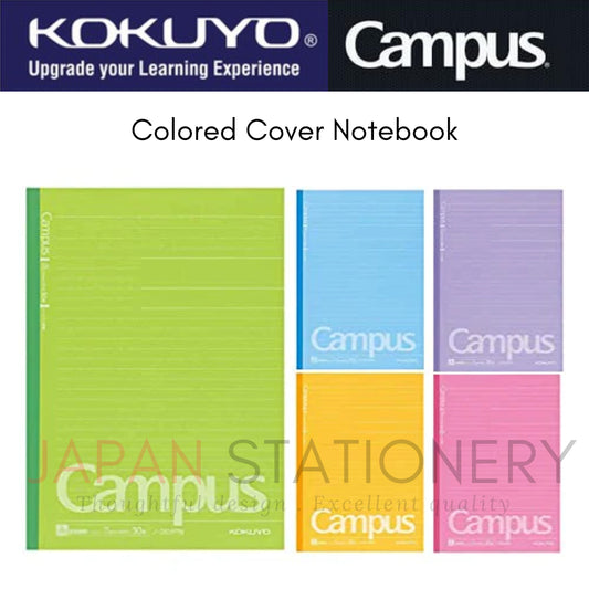Kokuyo Campus Notebook 5 Colored Cover Semi-B5 Normal-Medium Line 30 Sheets 6mm 7mm ノ-3CAN-B ノ-3CBN-B