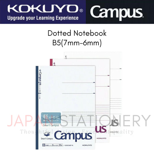 Kokuyo Campus Notebook Smart Campus Dotted Lines B5 Normal Medium Lines 30 Sheets ノ-GS3CWAT-B ノ-GS3CWBT-B
