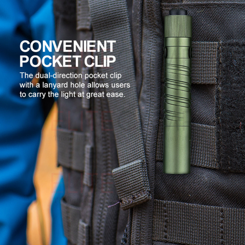 Olight i3T Small Flashlight Dual Outpot Slim EDC Camping Hiking Torchlight Small Portable
