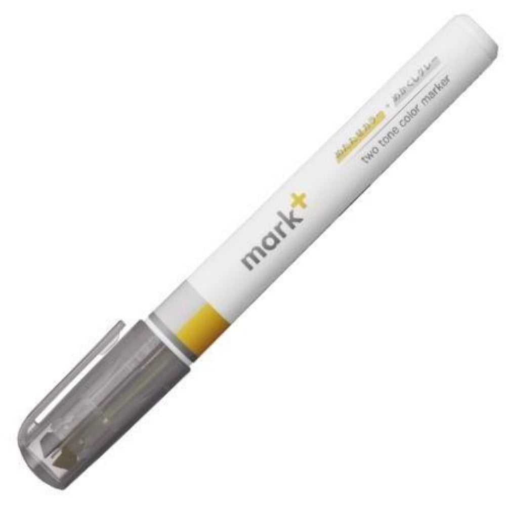 Kokuyo Highlighter Pen 2 Tone Mark Plus Gray Type PM-MT101