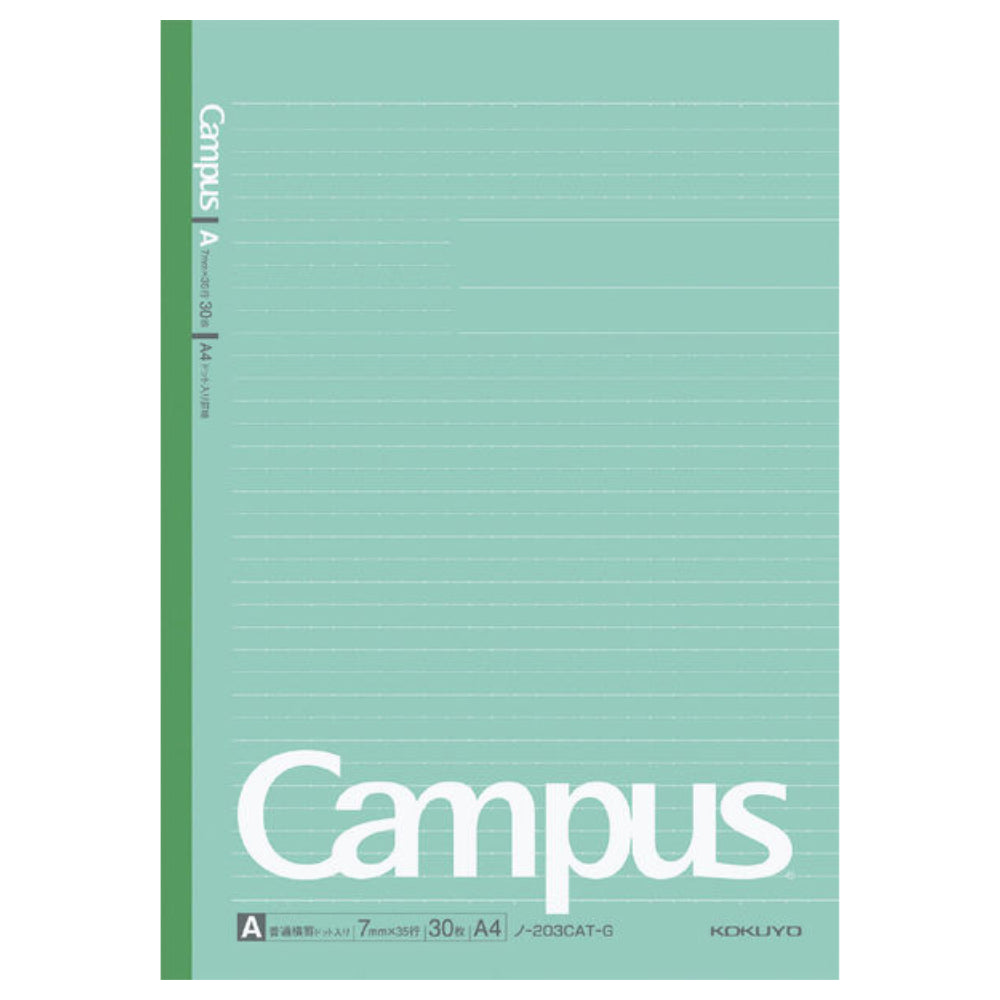 KOKUYO Campus Notebook Color Cover with Dots, Ruled Width 7mm ノ-3CAT-B ノ-203CATN-B ノ-3CBT-B