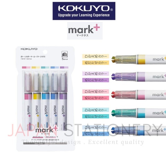 Kokuyo Mark+ Two Tone Color Marker PM-MT100-5S