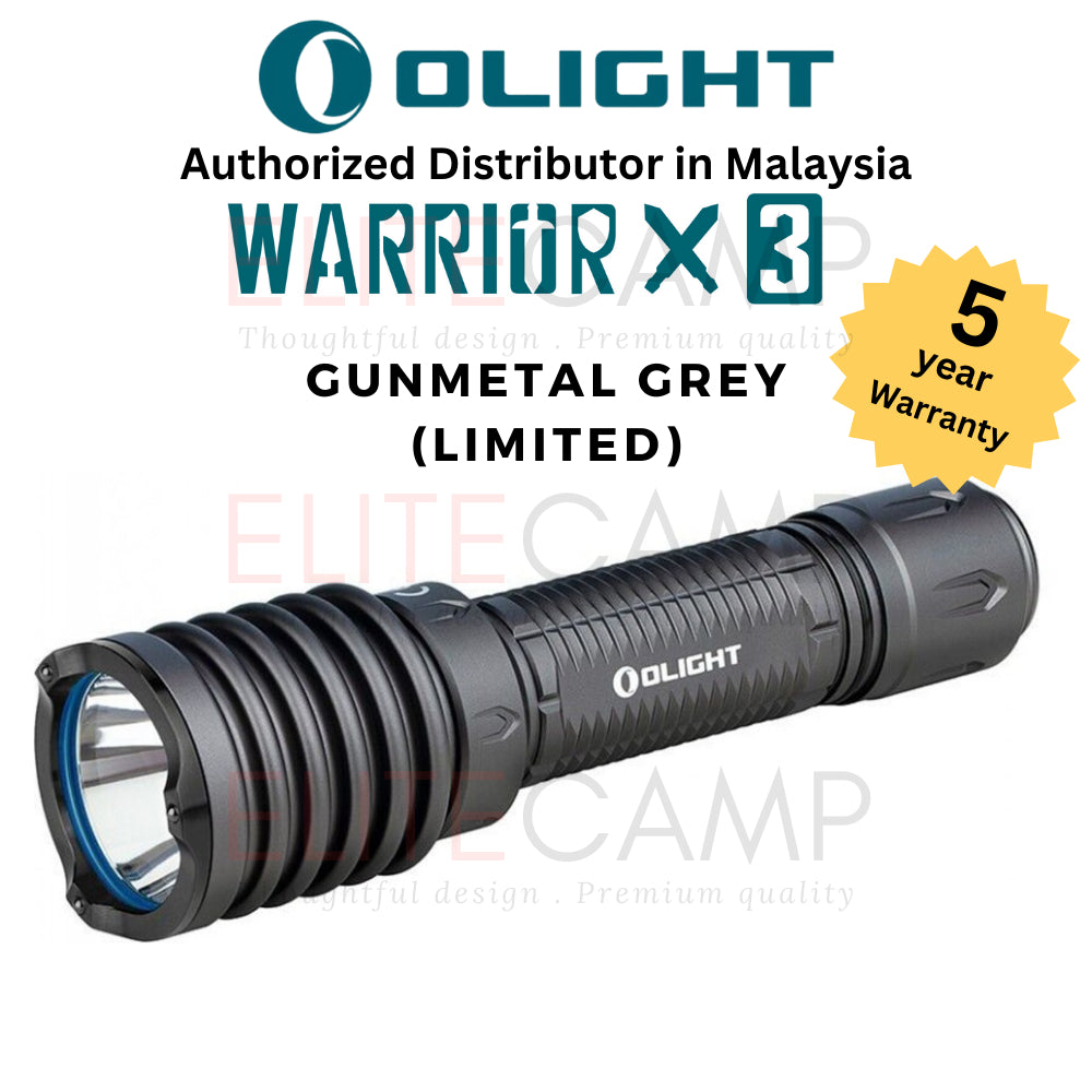Olight Warrior X3 Rechargeable Tactical Flashlight Waterproof Torchlight Camping Hiking Compact Torch Flash