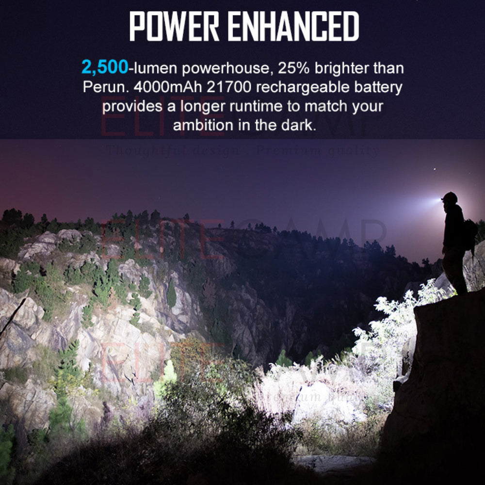Olight Perun 2 & Perun 2 Mini Waterproof Headlight Camping Hiking Fishing Flashlight Torchlight Compact Torch Headlamp