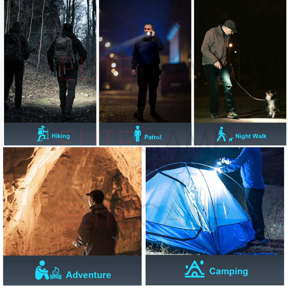 Olight Seeker 4 Pro/Mini Waterproof Rechargeable Flashlight Camping Hiking Fishing UV Emergency Compact