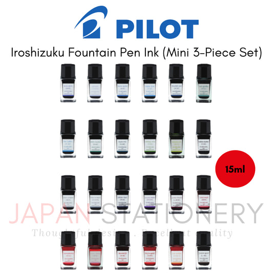 Pilot Iroshizuku Fountain Pen Ink (Mini 3-Piece Set) 15 ml INK-15-3AS