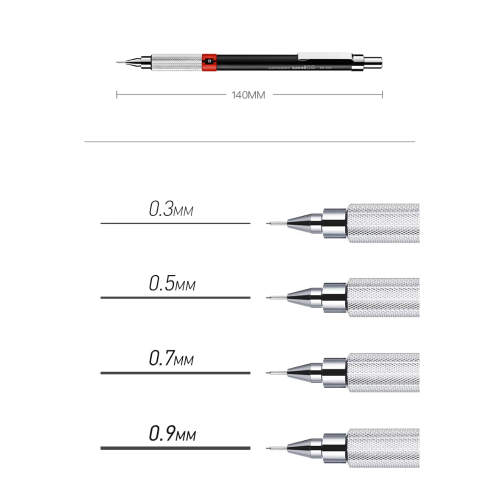 552 Series Pencil for Drafting  0.3/0.4/0.5/0.7/0.9 mm M3552.24