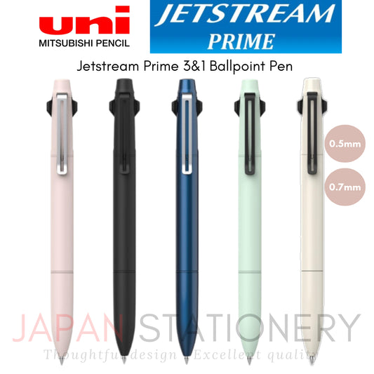 Uni Mitsubishi Jetstream Prime 3&1 Ballpoint Pen 0.5/0.7mm SXE3350005.45 SXE3350005.66 SXE3350005D.9 SXE3350007.24 SXE33